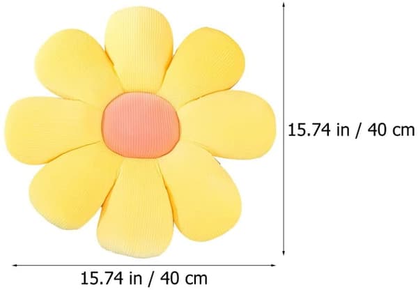 2 stk Blomsterformede Puter Søte Sitteputer Pynteputer Bil