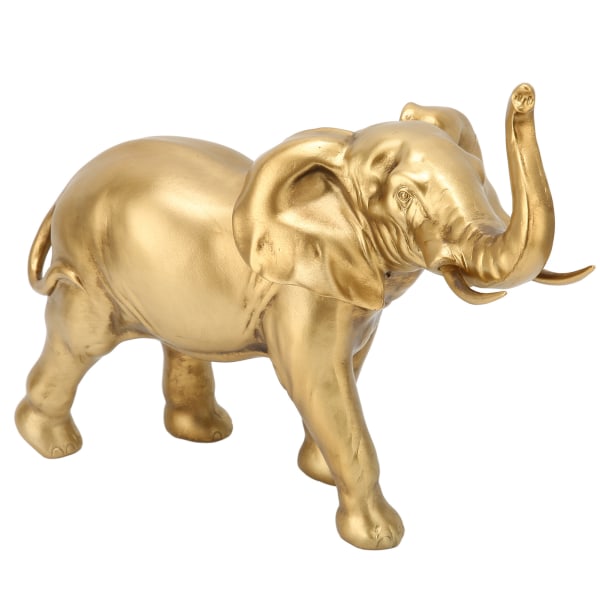 Elefantformet figur harpiks Utsøkt søt elefantstatue Ring Smykkeholder Dekorasjonsgave
