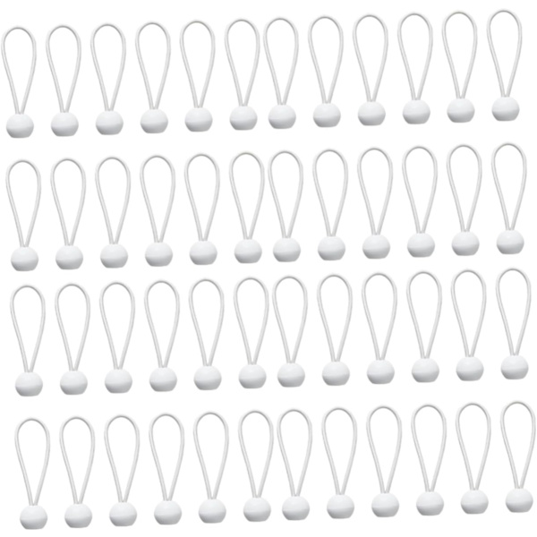 50 st elastiska rep polypropen studsboll vit dribbling Vit