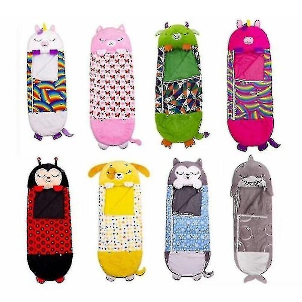 Stor sovsäck Barn lekkudde Soft Warm Unicorn presentleksaker H Gul