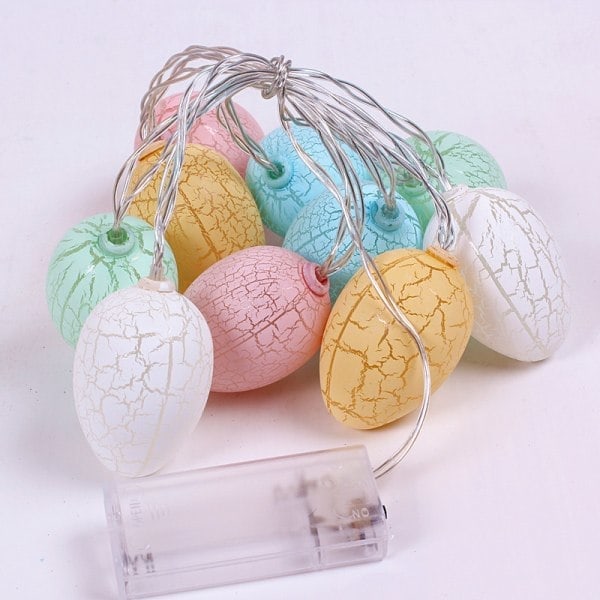 Broken Eggs, Easter String Lights, Children's Room Festival Atmosphere Decoration LED Battery Box String Lights