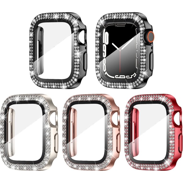 4-pakning for Apple Watch Series 6/5/4/Se 44Mm skjermbeskyttelse Bling 4-Pack 1 44mm