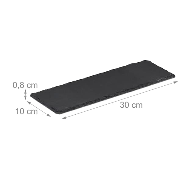 Slate Plate Set 30x10 cm