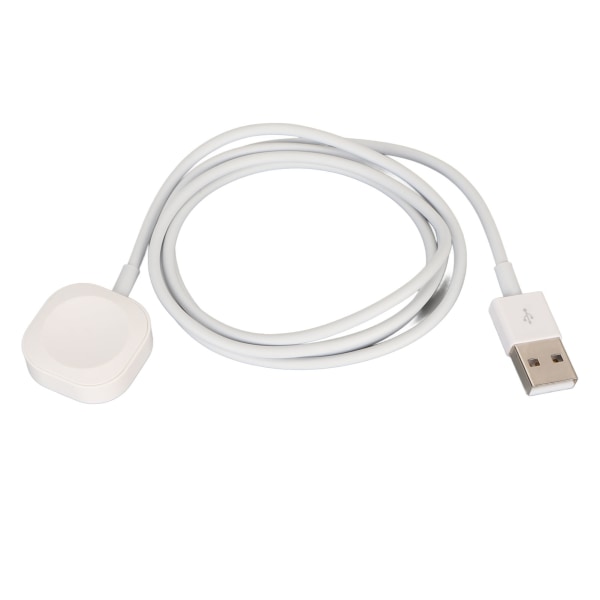 Uroplader til Apple Watch Series 8 7 6 5 4 3 2 1 SE Bærbar USB Magnetisk Trådløs Ur Opladerledning til Hjemmerejsekontor Hvid