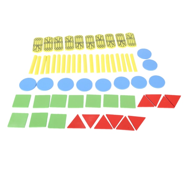 Magnetiske geometriske mønstre blokkerer Formativ utdanning Lærehjelp Stor fargegeometri Matematikk læremidler