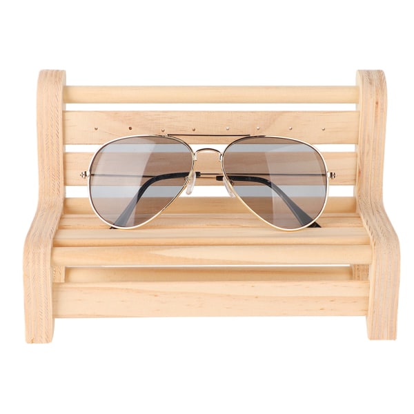Massivt trä mini pall och bord Solglasögon Hållare för glasögondisplay (bänk)