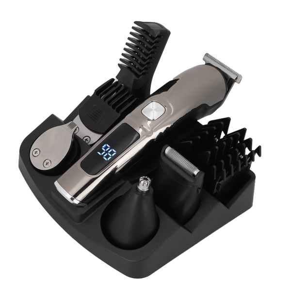 Genopladeligt hårklippersæt Vandtæt overskægsbarbermaskine Trådløs højpræcisionstrimmer