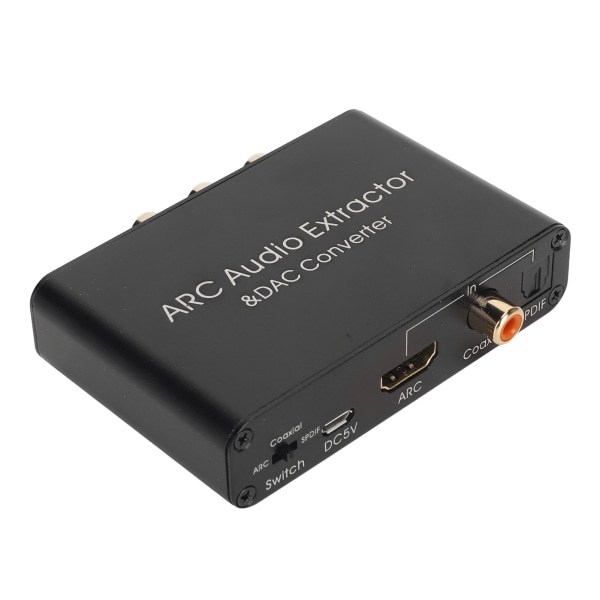 HD-utgang ARC Sound Extractor 192KHz Optisk SPDIF 3,5 mm hodetelefonport Digital analog lydkonverter for hjemmekino-TV