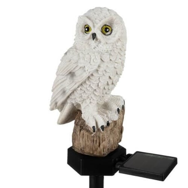 Ugle Fugleskremsel Solcellelampe for Hage—pa
