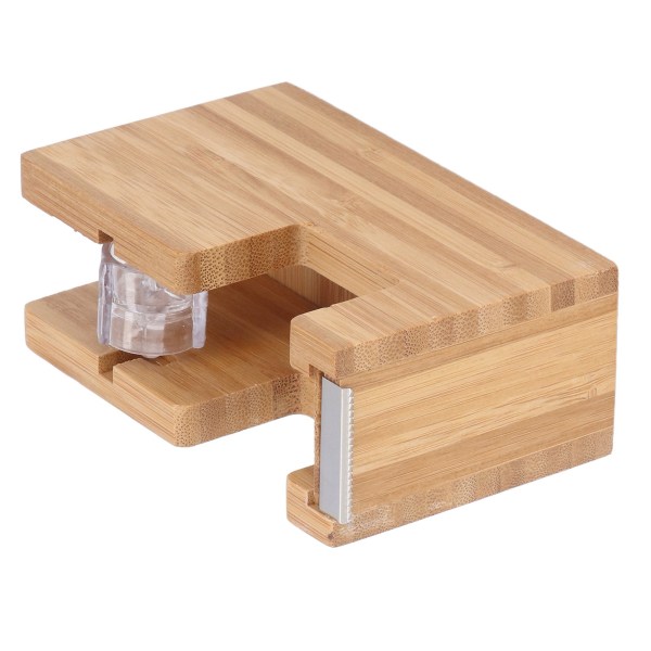 Desktop Tape Dispenser Bambu Wood Tape Cutter Hållare självhäftande rullbase Brevpapper Verktyg