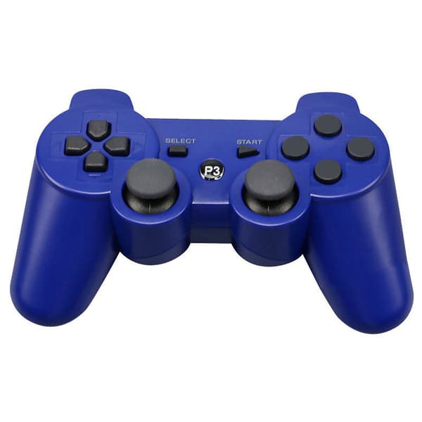 ps3-kontroller dobbel vibrasjon PC datamaskinkontroller USB trådløs bluetooth-kontroller 360-kontroller dobbel vibrasjon snøfnugg-knapp Black-blank button
