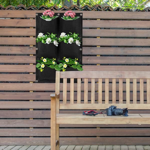 Wall Planter Bag, 6 Breathable Pockets Wall Hanging Grow Bag, Ve