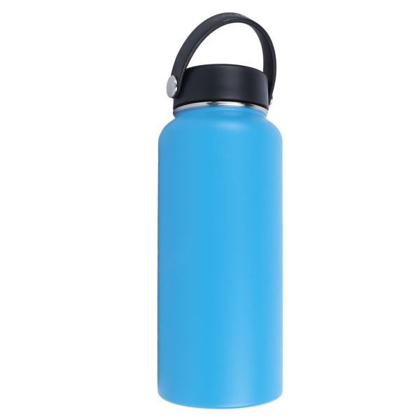 Termisk vandflaske Blå Stærk Sikker Rustfrit Stål Dobbeltlag Elegant Termisk Kop til Camping Rejseskole