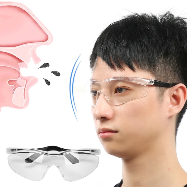 Vernebriller Støvtette Anti-sprut beskyttelsesbriller Wok Labor Okular