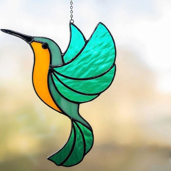 Hummingbird Sun Catcher hänge akryl Green