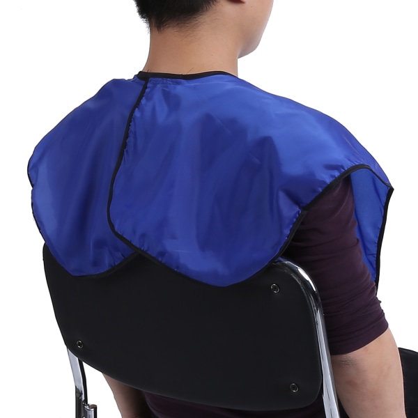 Profesjonell salongfrisør Kappe hårklippekjole Frisørforkle hårstylingverktøy (blå)