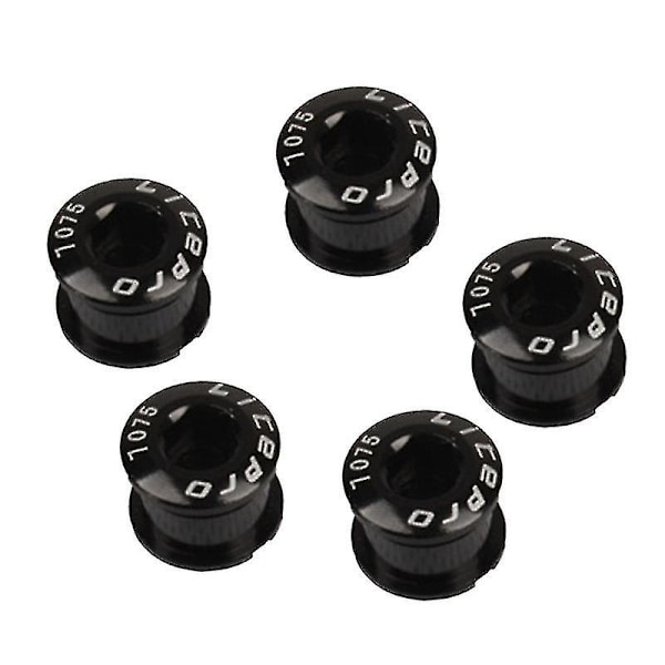 Litepro 5 stk sykkelhjulbolt for kranksett sykkeldeler (svart)