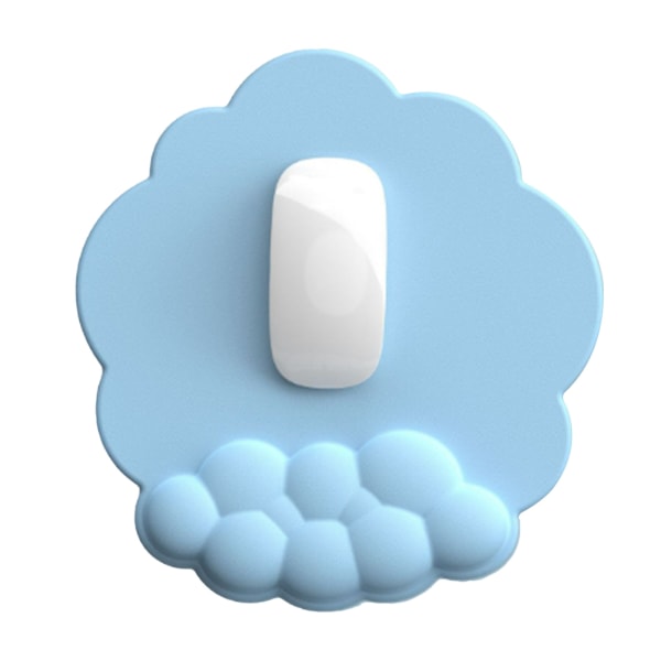 Cloud Mouse Pad Rannetuki Memory foam Estää liukumisen Ergonominen Kämmentuki Kannettavan PC-pelaamiseen Sininen