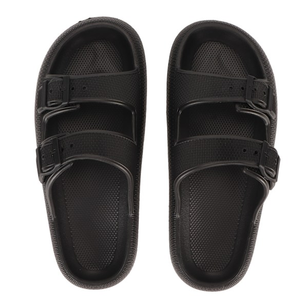 Sandaler Tofflor EVA Tjocka Sulor Slip On Slides Sommar Utomhus Snygga Cloud Tofflor Svart Black 38/39