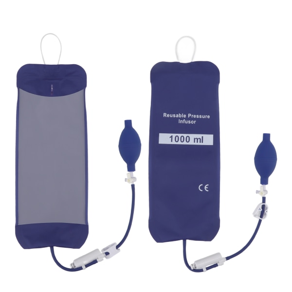 Trykinfusionspose 1000 ml TPU klud God lufttæthed Genanvendelig væsketrykpose med displaysøjle