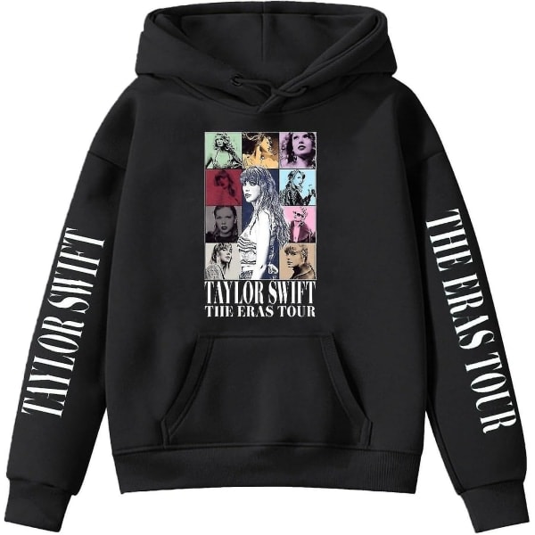 Flickor Hoodies 1989 Casual Taylor Sweatshirt Barn Pojkar Swifts Pullover Hooded Konsert Outfit kompatibel med 4-14 05 svart 13 till 14 år 05 black 13 to 14 Years