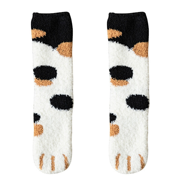 Fluffy Strømper Kattestrømper med Kattepote - 6 par 204