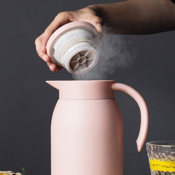 900ML Termospullo Tyhjiö Vedenkeitin HARMAA