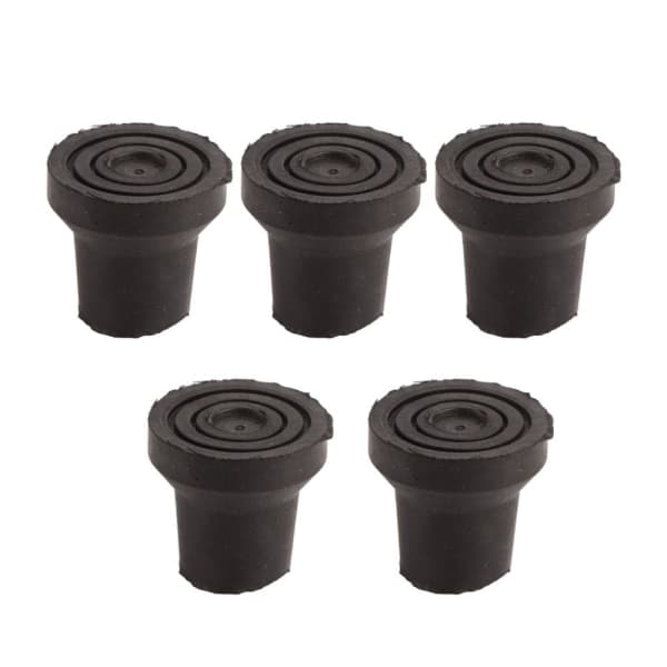 2 stk. Krykkefod Stokke Dutter Beskytter SORT-16MM SORT-16MM sort-16mm.pa