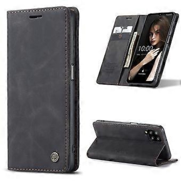 Til Samsung Galaxy A12 CaseMe 013 Multifunktionel Horisontal Flip Læderetui med Holder & Kortslot & Tegnebog