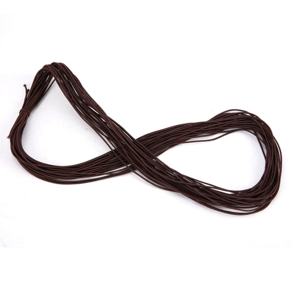 1,2 mm 15 m elastisk stræksnor omviklet perler strengtråd til gør-det-selv-smykker (brun)