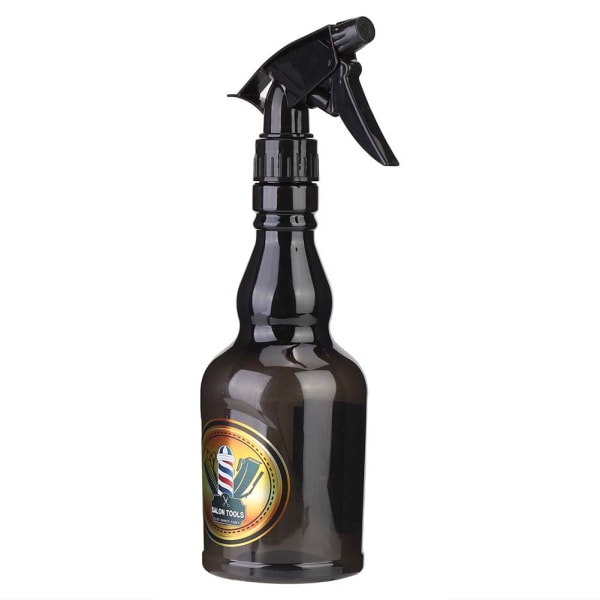 650 ml Vintage påfyllbar vannsprøyte Barber Frisør Spray Flaske Hårverktøy (svart)