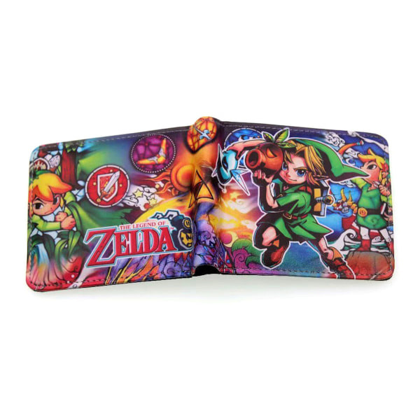 Zelda Legend Anime Lompakko Bifold Korttilompakko Lompakko Kolikkotaskulla