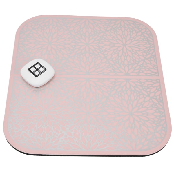 Puls Massage Foot Pad 6 Modes EMS Foot Massager Maskinmåtte med fjernbetjening til mænd Kvinder Pink