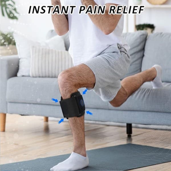 Sciatica Smertelindringsanordning Støtte - Sciatic Ease Nerve Smertelindringsstøtte til Mænd Kvinder, Knæstøtte med Trykplade Målrettet Kompression for