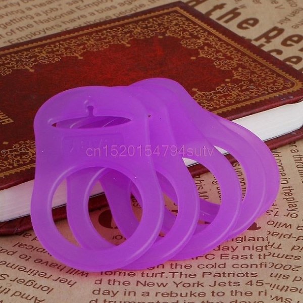 Baby Dummy Napphållare Clip Adapter Ring Silikonknap Hot Pink