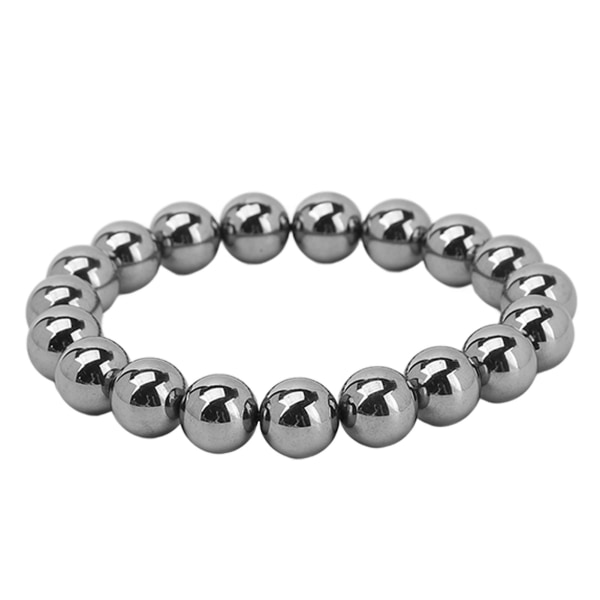 10 mm rund Terahertz Beads Armbånd Energisten Elastisk Fleksibel Stilfuld Stretch Armbånd til Mænd Kvinder