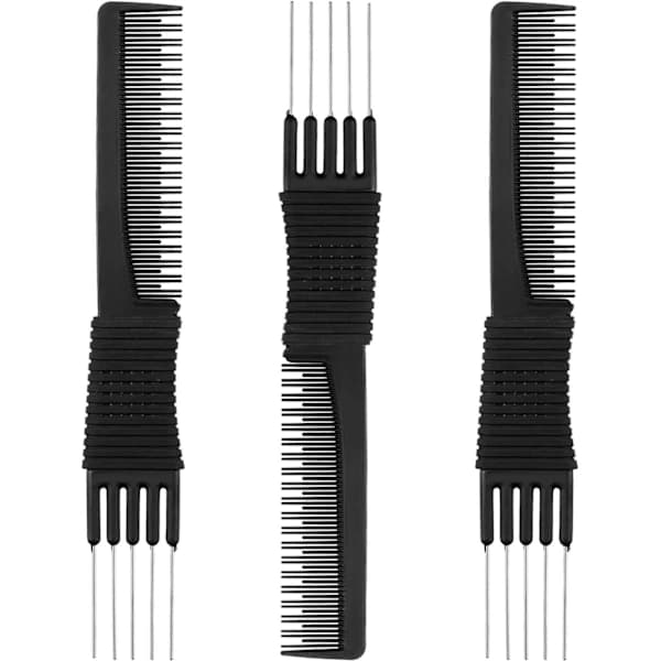 12-pack Svarta Kolfiber Lyftkammar med Metalltänder