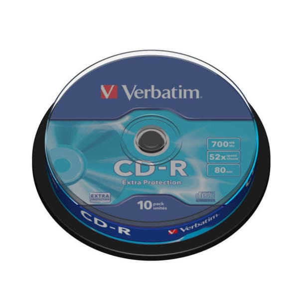 VERBATIM CD-R 52x 700MB 10 kpl Spindel
