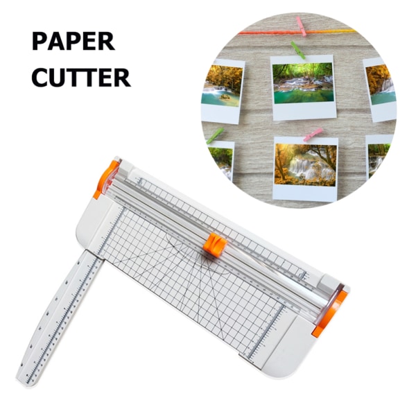 Papirkutter Papirtrimmer Scrapbooking dekorasjonsverktøy for A4 håndverkspapir Fotodekaler Kartong