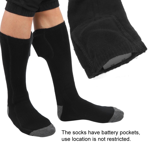 Unisex sähkölämmitteiset sukat, kuivaparistot, talven jalkojen thermal
