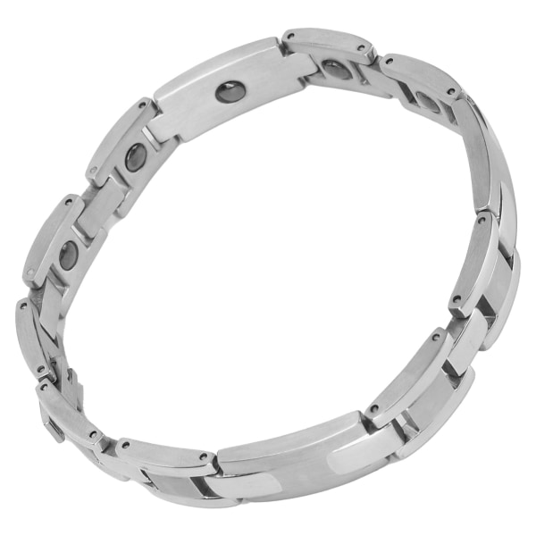 Titanium stål magnetisk armbånd styrke magnet terapi armbånd til kvinder sølv