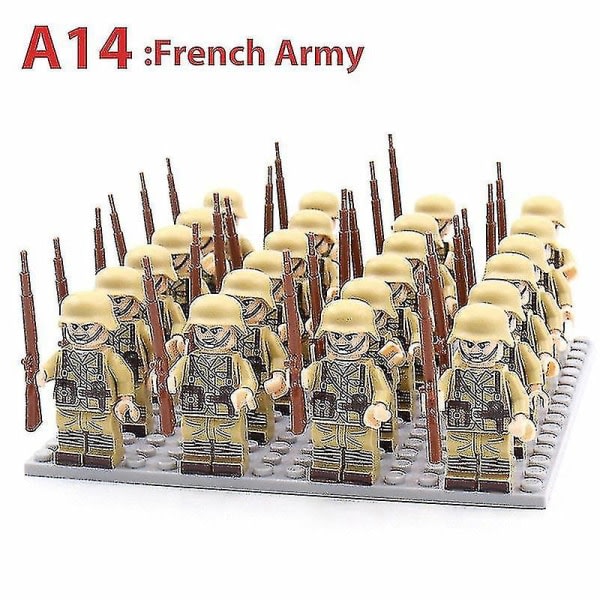 Soldater Building Block Toys-DZ-151 franska armén Aberdeen Square