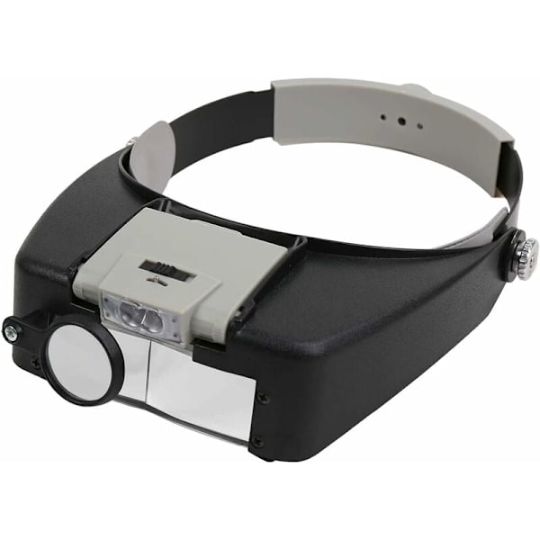 Pandelampe LED-forstørrelsesglas Hovedlampe Juveler Forstørrelsesglas Lup 1.5X 3X 8.5X 10X