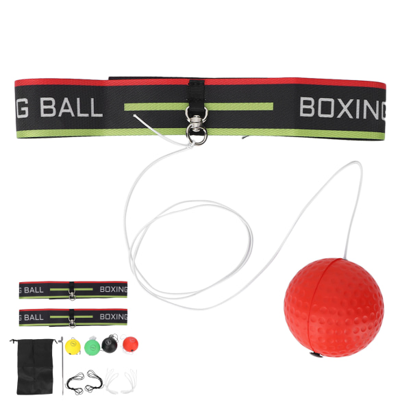 Nyrkkeilyrefleksipallo säädettävälle päänauhalle Reflex Ball Set käsien ja silmien koordinaatioharjoitteluun
