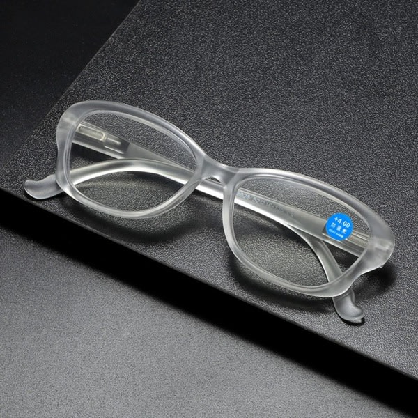 Anti-Blue Light Läsglasögon Fyrkantiga glasögon SVART Svart Styrka 150 Black Strength 150