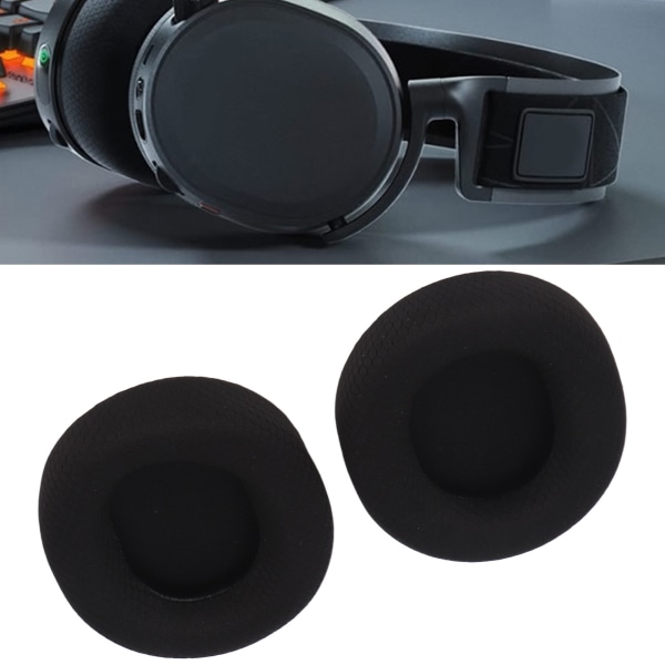 Erstatningsøreputer Universell støyblokkerende Myk pustende hodesett øreputer for SteelSeries Arctis 3 5 7