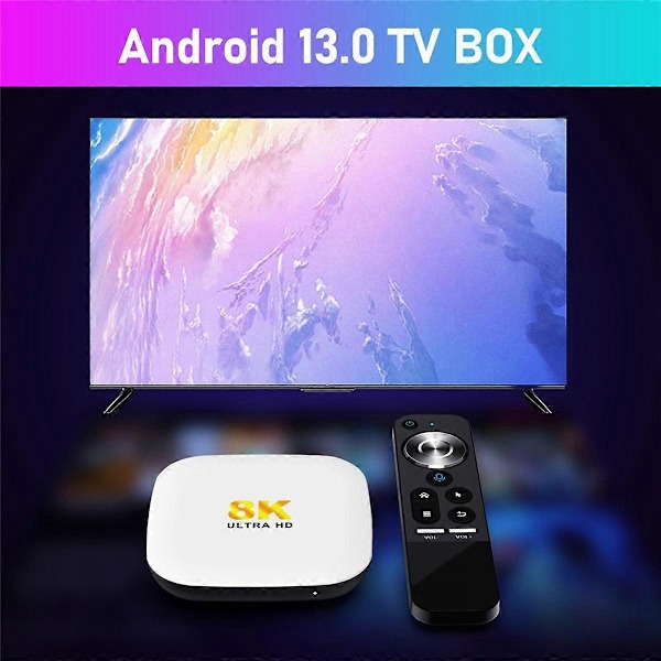 For M2 TV-boks 4GB+64GB Android 13 Smart TV-boks WIFI6 BT 5.0 8K AV1 Mediaspiller RK3528 TV Set Top B.pa