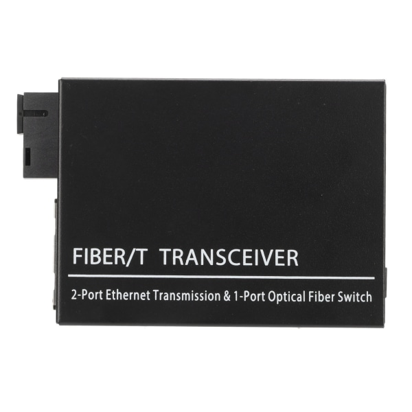 Fibersändtagare Tx1310nm/Rx1550nm Single Fiber Single Mode RJ45 Port Optisk Transceiver 100?240V EU-kontakt