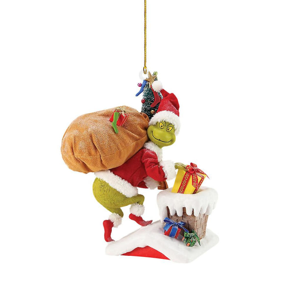 Julfest Grinchen figur hänge prydnad hängande dekorationer D