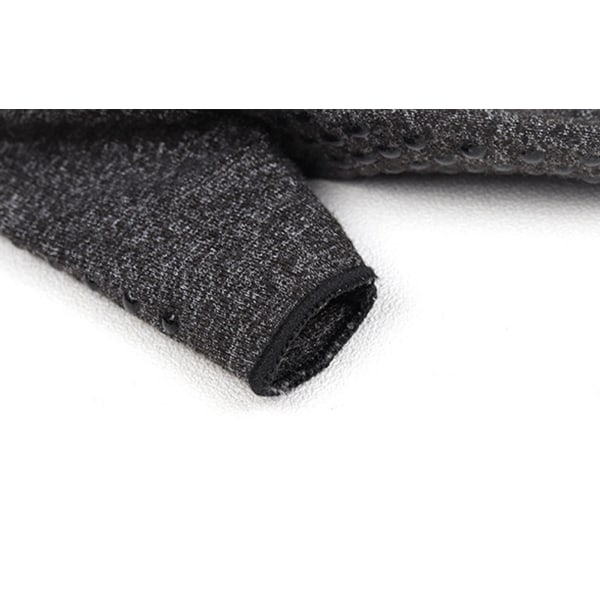 Sports Half Finger Hansker Anti-Slip Pustende Komfortabelt strikket stoff Leddgikt kompresjonshansker Heather Grey L